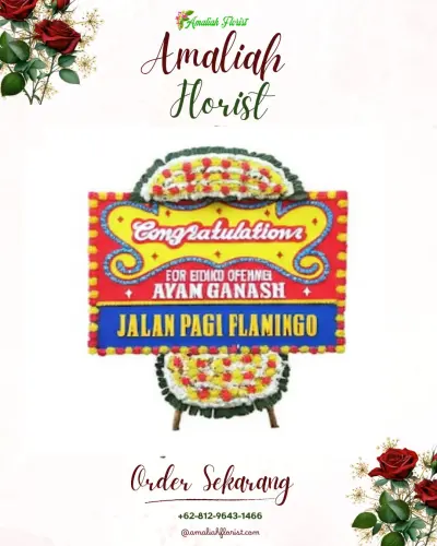 Bunga Papan Congratulation di Labuang Baji